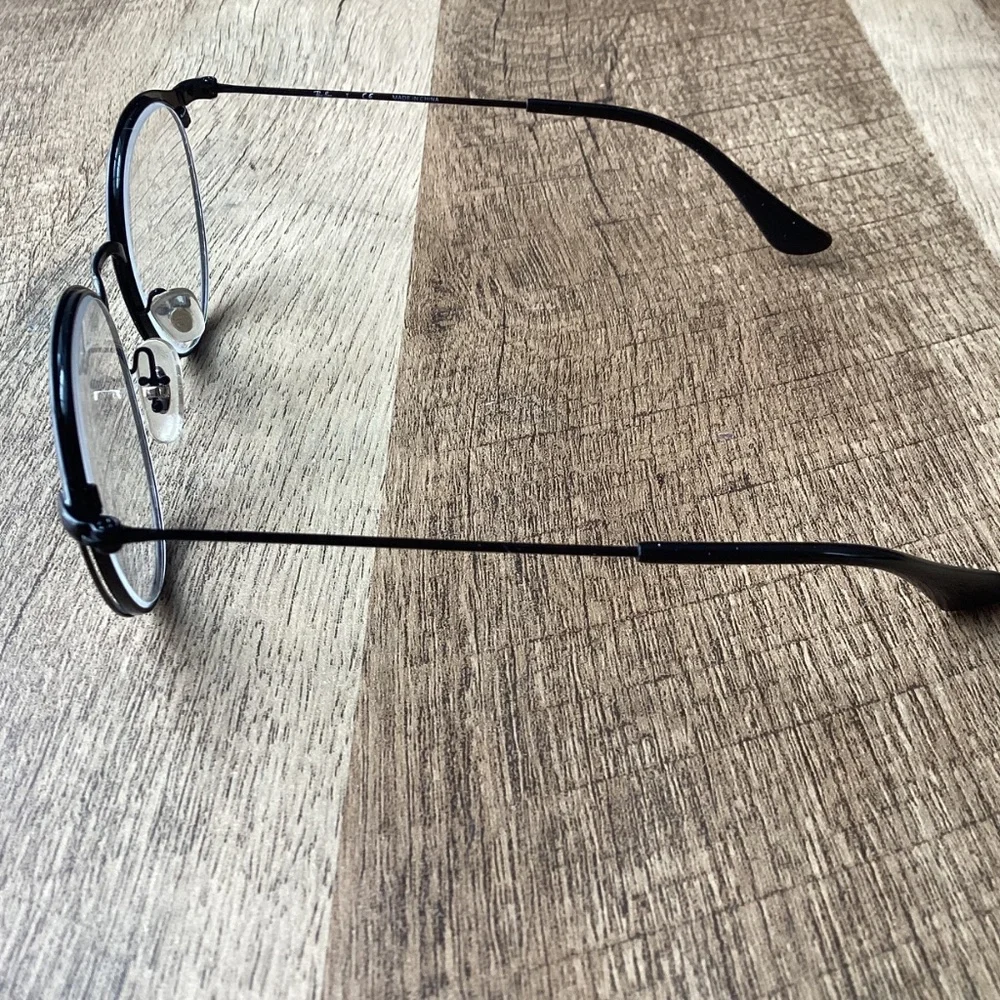 RAY-BAN mod RB 1053 col 4065 sz 45/18 Eyeglasses Frames Only Black Round Metal